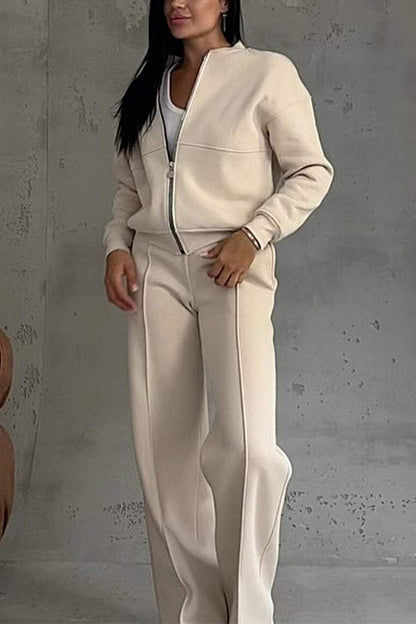 Isabeau | Ensemble Zippé Pantalon Large
