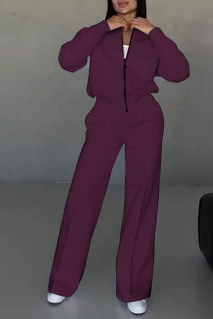 Isabeau | Ensemble Zippé Pantalon Large