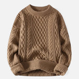 Lysandre | Pull Maille Torsadée Col Rond