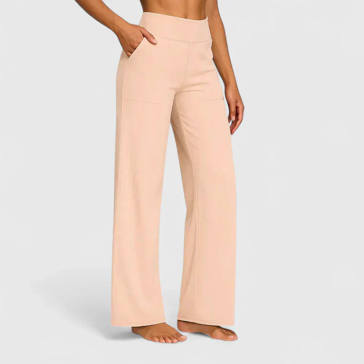 Amélie | Pantalon Droit Taille Élastique pour Quotidien