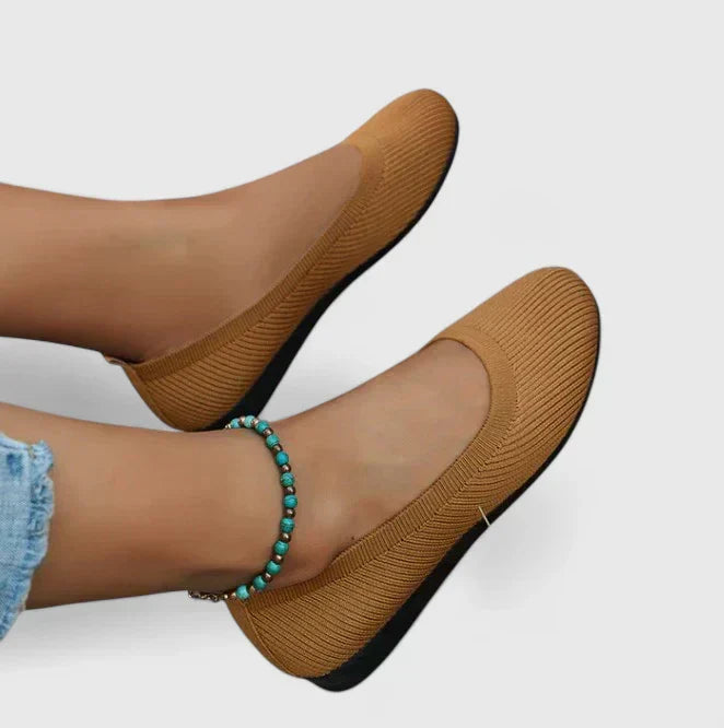 Yvonne | Ballerines Élastiquées Semelle Souple