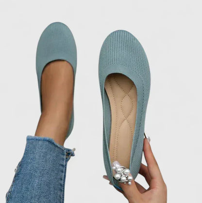 Yvonne | Ballerines Élastiquées Semelle Souple