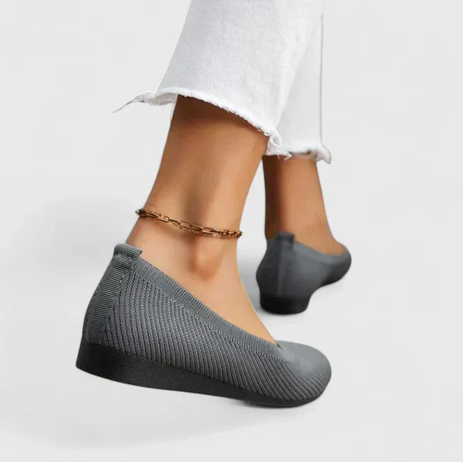 Yvonne | Ballerines Élastiquées Semelle Souple