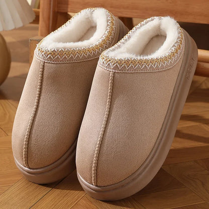Mocassins femme à plateforme et bout rond, semelle épaisse