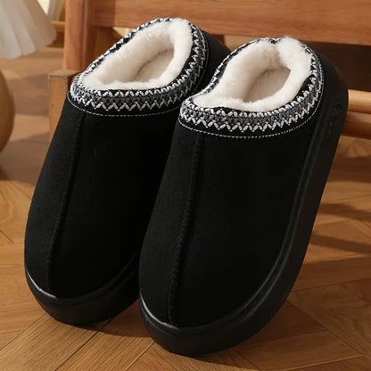 Mocassins plateforme vus de dessus, bout rond