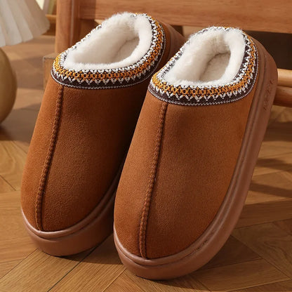 Mocassins plateforme en marron, vue de face