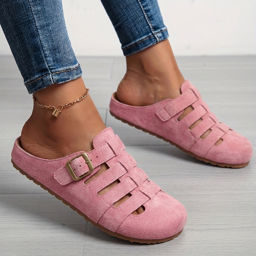 Reinette | Mules Dos Ouvert Boucle Réglable