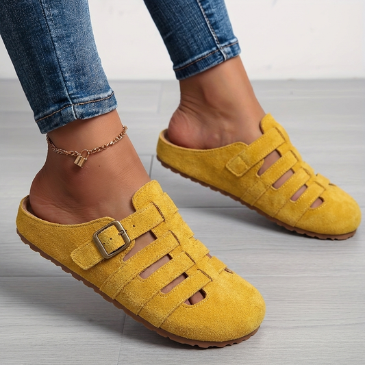 Reinette | Mules Dos Ouvert Boucle Réglable