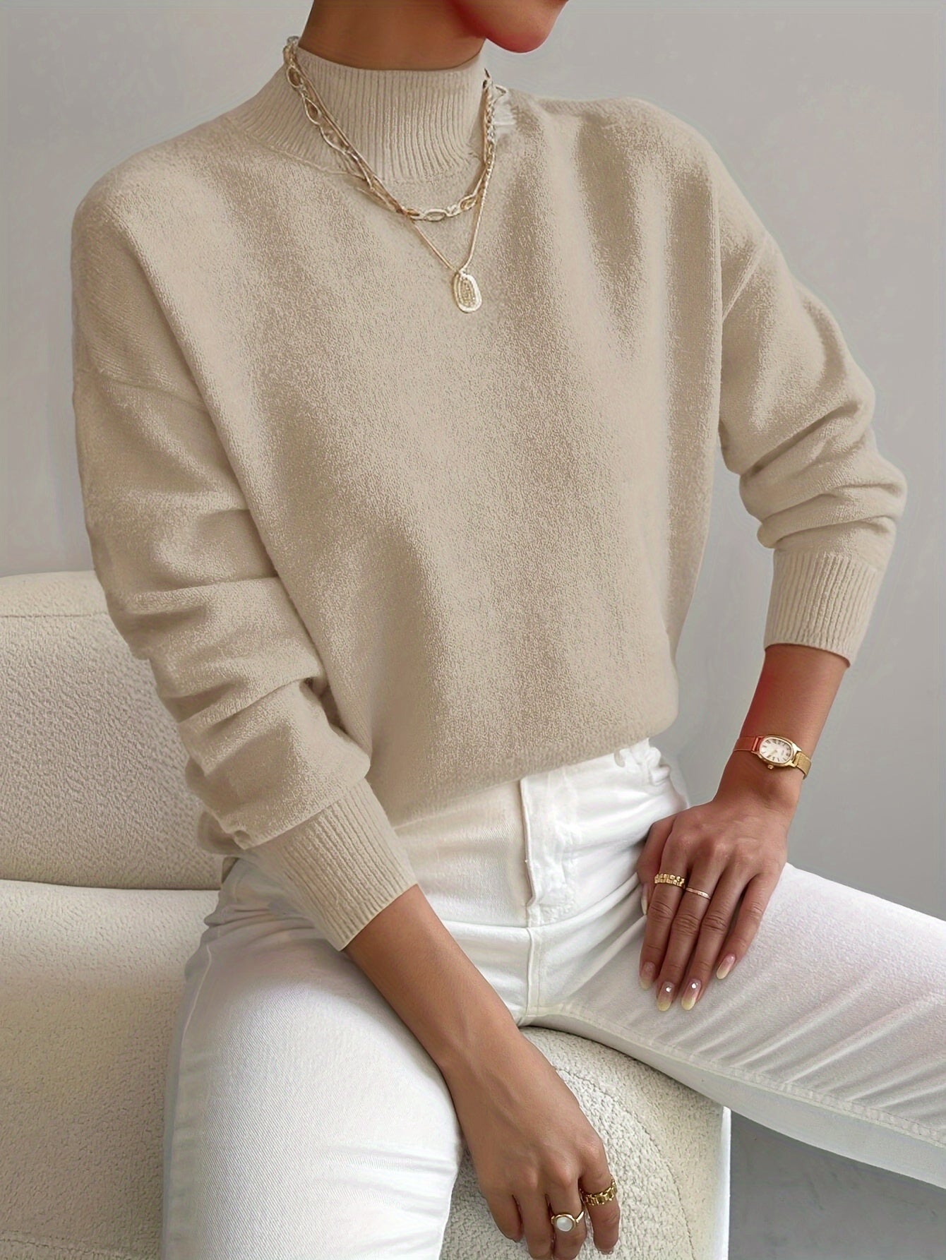 Marguerine | Pull Col Roulé Maille Douce