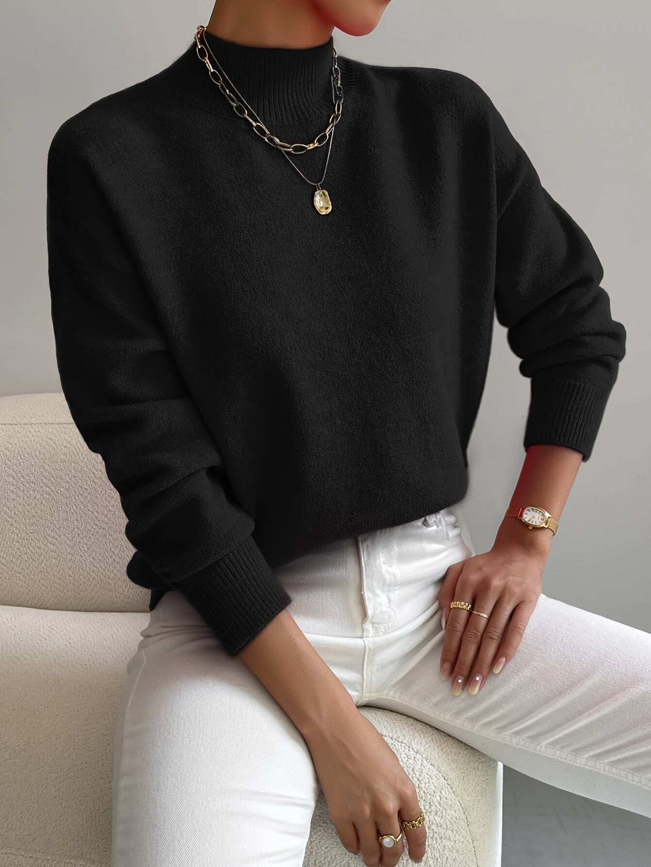 Marguerine | Pull Col Roulé Maille Douce