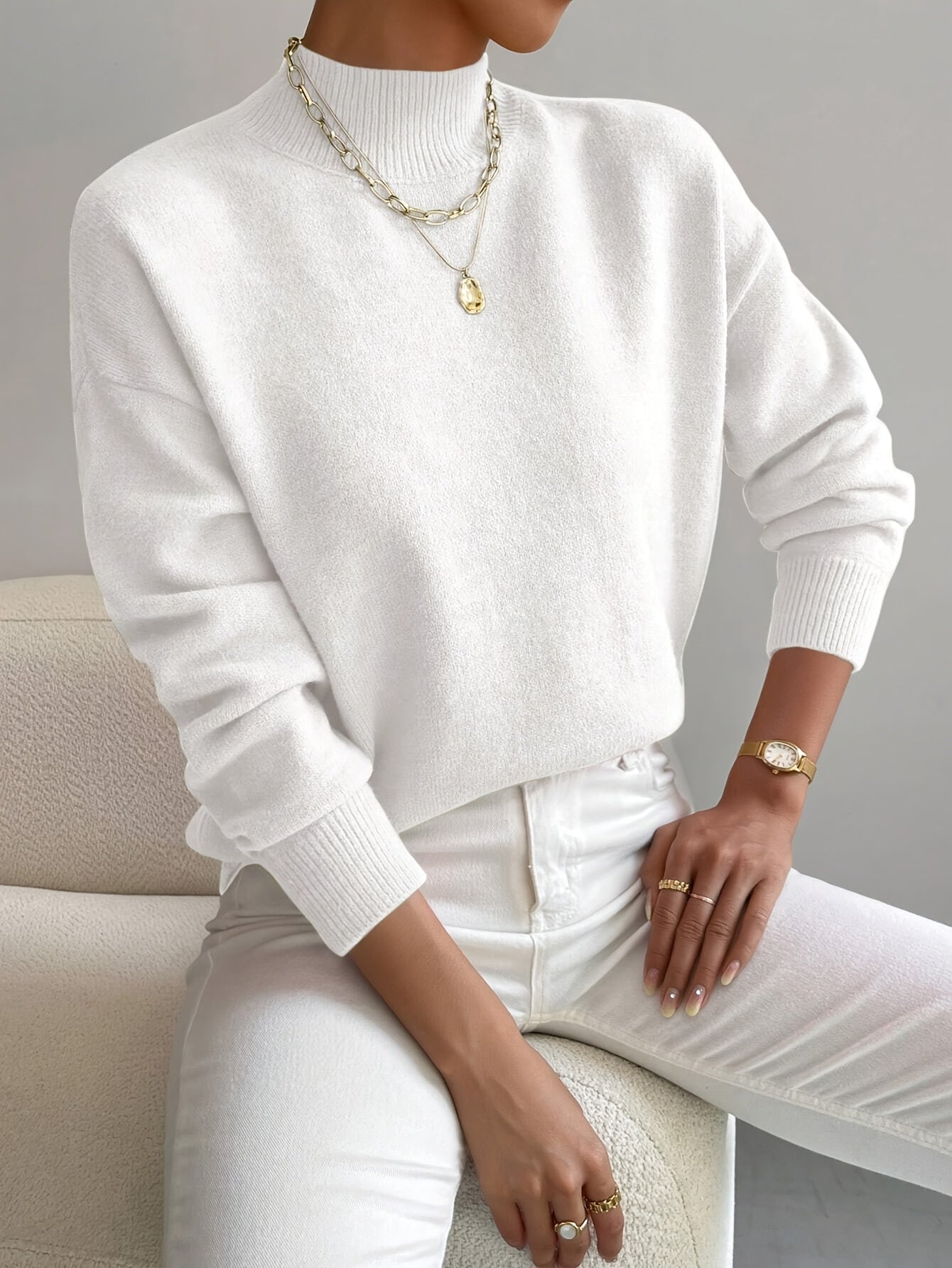 Marguerine | Pull Col Roulé Maille Douce