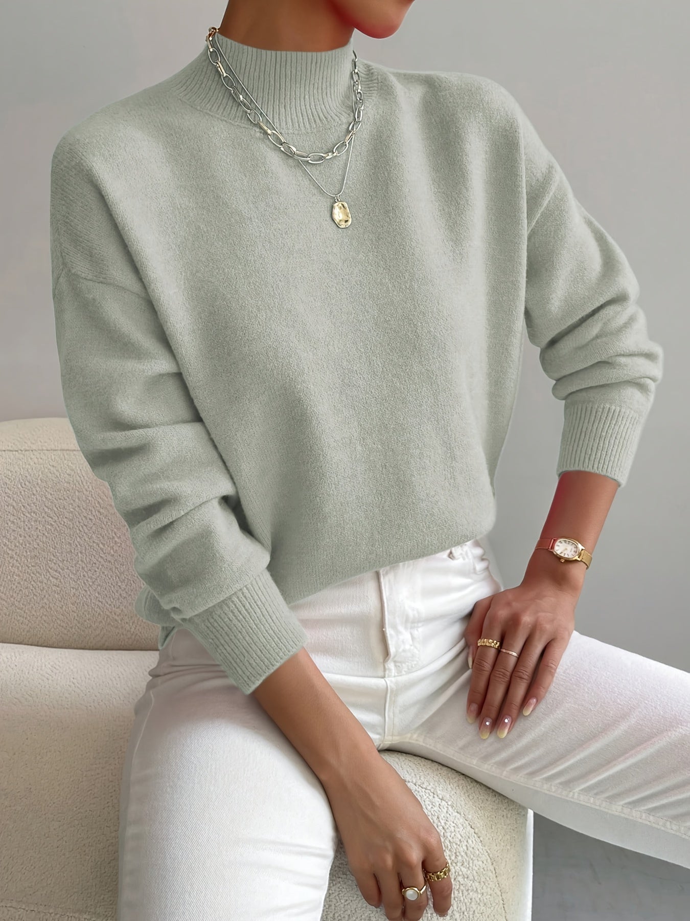 Marguerine | Pull Col Roulé Maille Douce