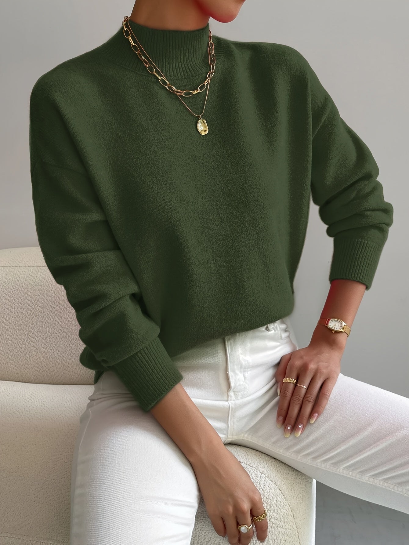 Marguerine | Pull Col Roulé Maille Douce