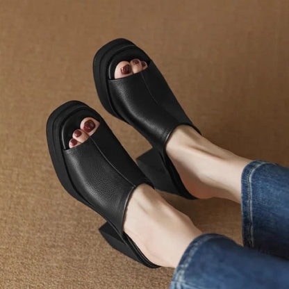 Yvelise | Sandales Plateforme Talon Bloc