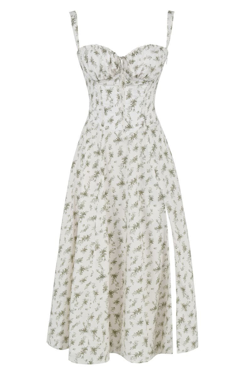 Célestine | Robe Longue Bustier Fendue pour Mariage Invitée