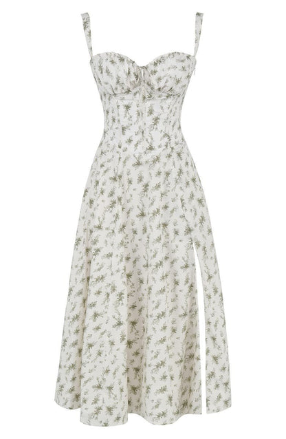Célestine | Robe Longue Bustier Fendue pour Mariage Invitée