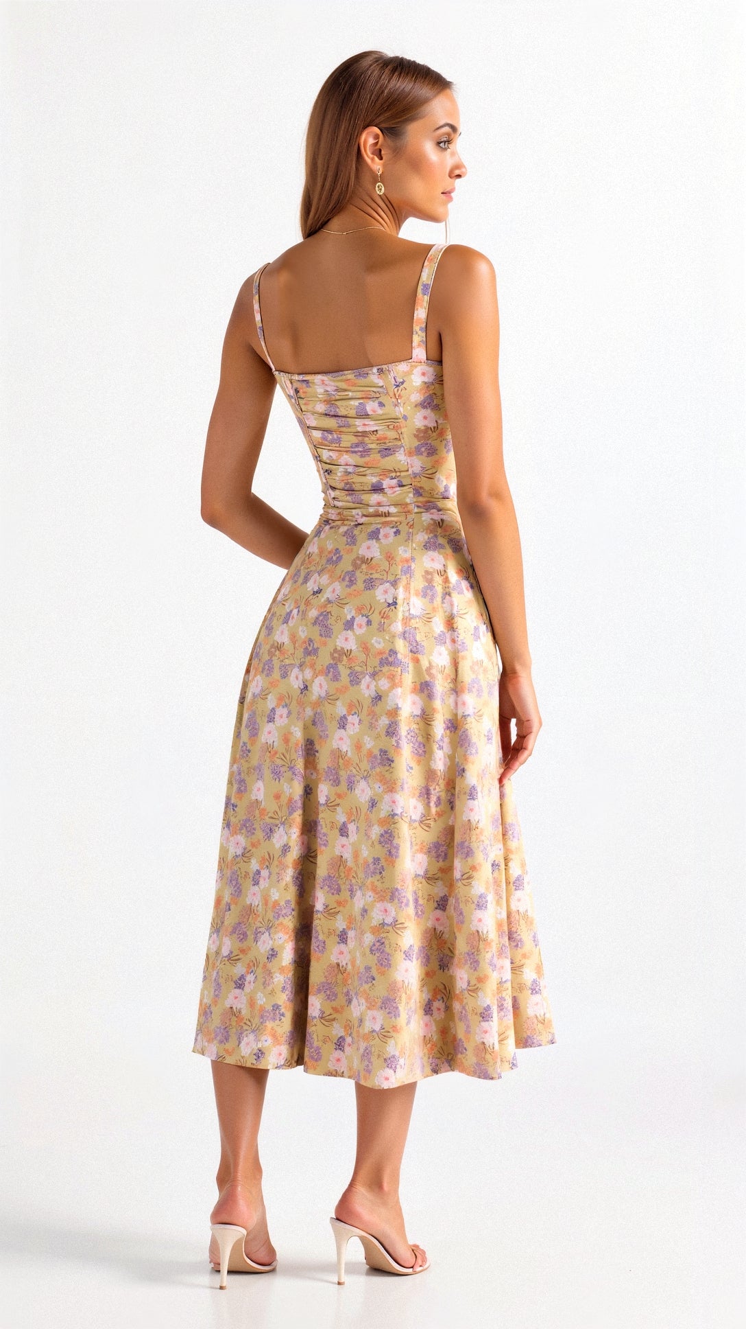 Célestine | Robe Longue Bustier Fendue pour Mariage Invitée