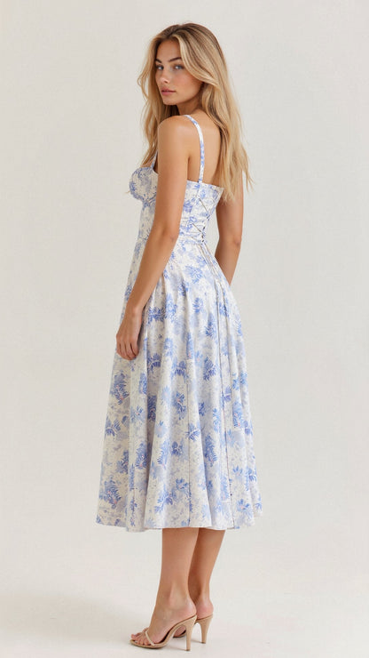 Célestine | Robe Longue Bustier Fendue pour Mariage Invitée