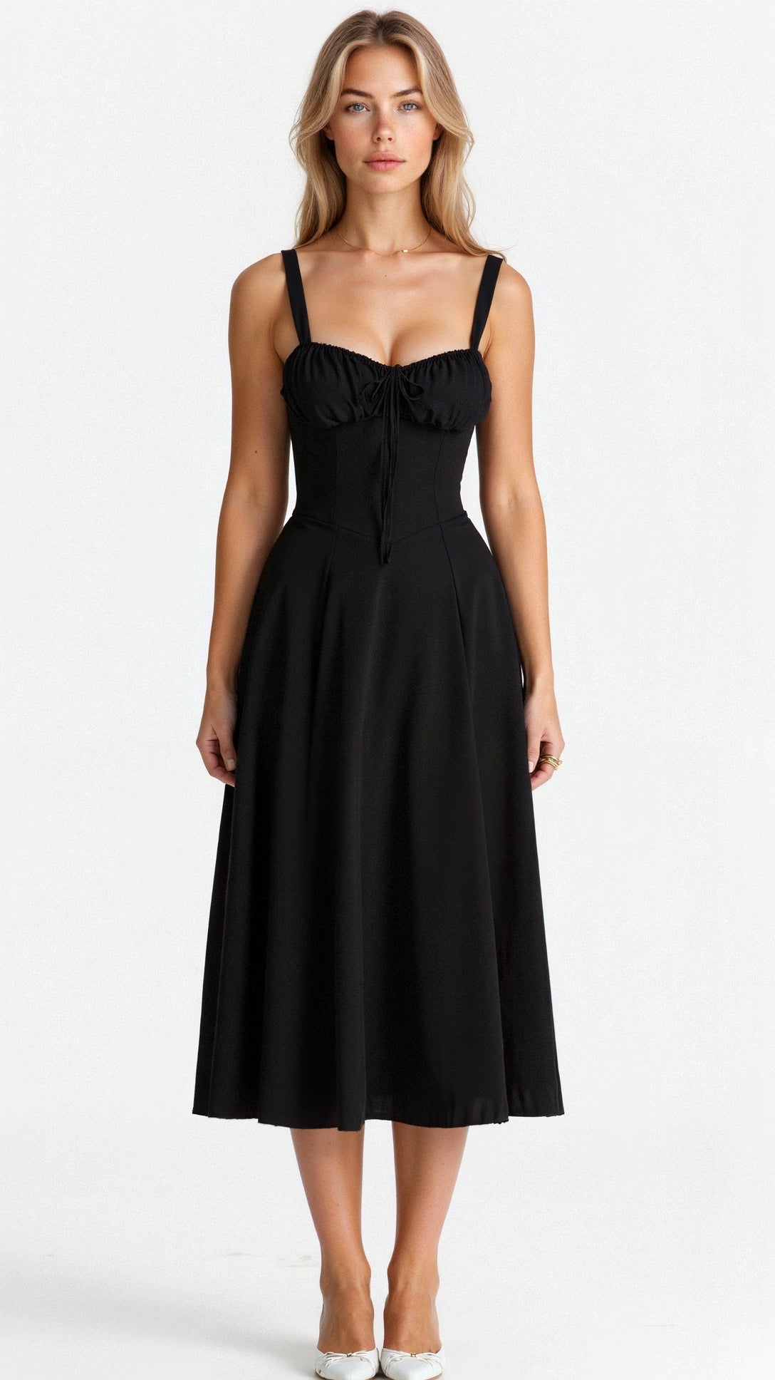Célestine | Robe Longue Bustier Fendue pour Mariage Invitée