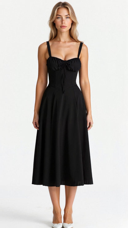 Célestine | Robe Longue Bustier Fendue pour Mariage Invitée