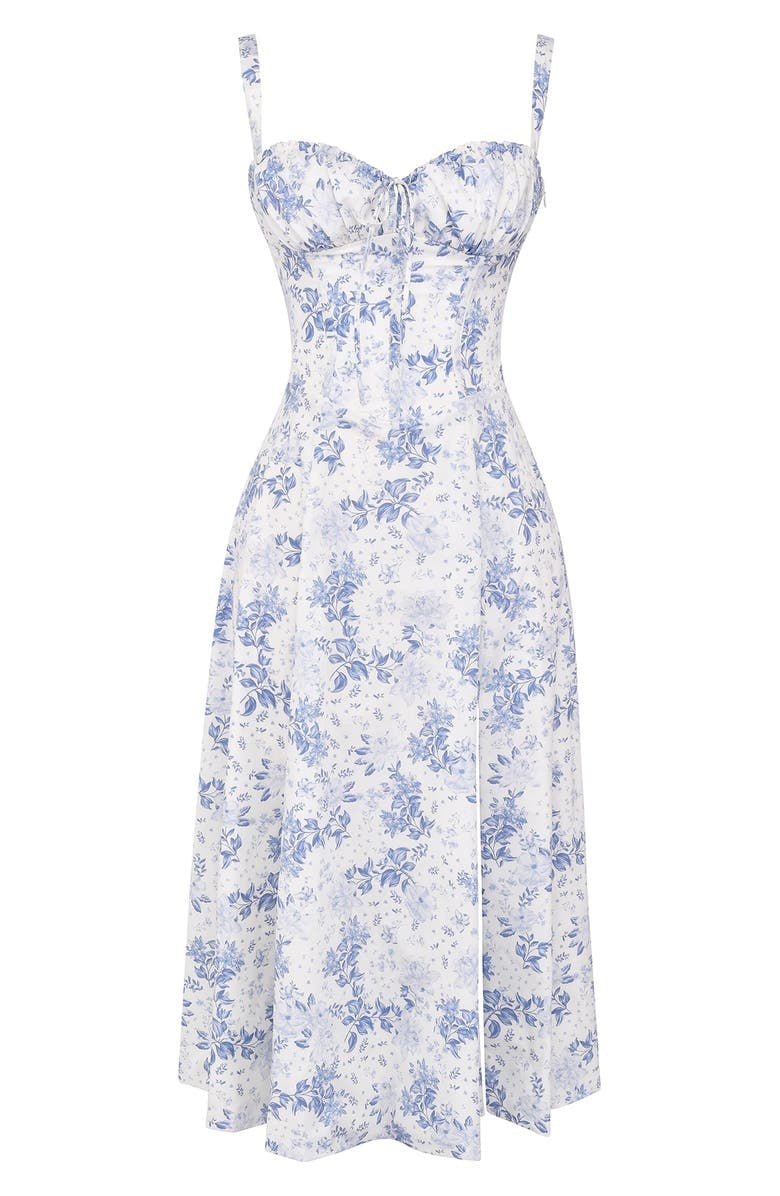 Célestine | Robe Longue Bustier Fendue pour Mariage Invitée