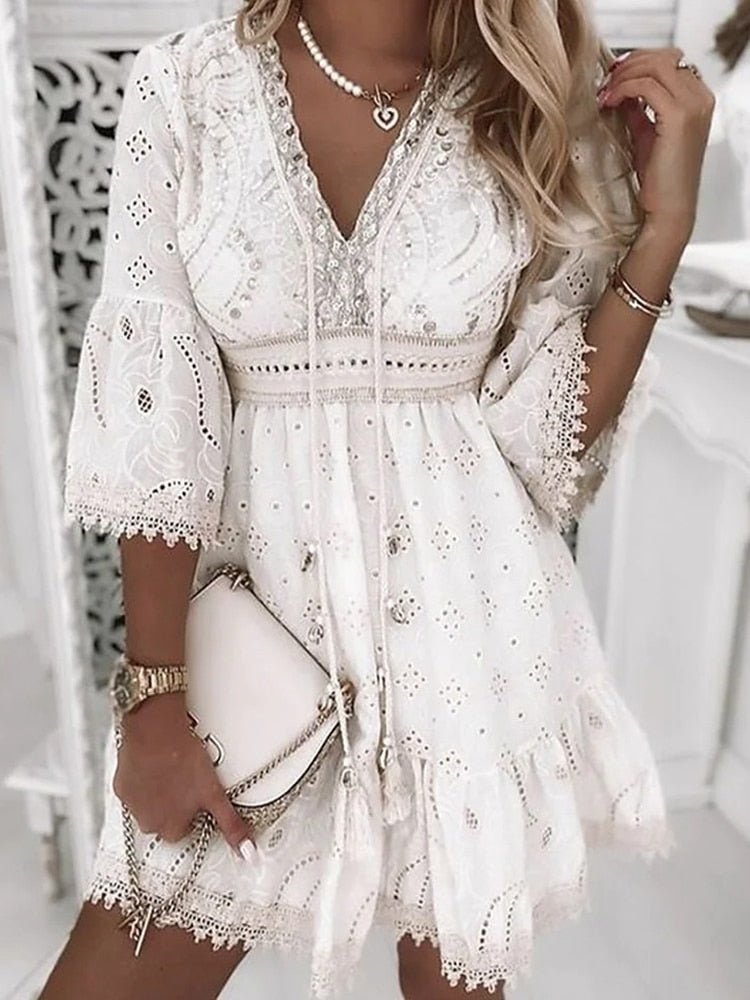 Rahel | Robe Courte Légère et Respirante