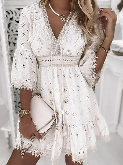 Rahel | Robe Courte Légère et Respirante
