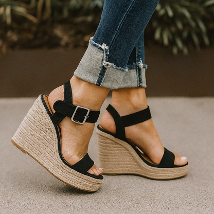Natalie | Sandales Compensées à Plateforme