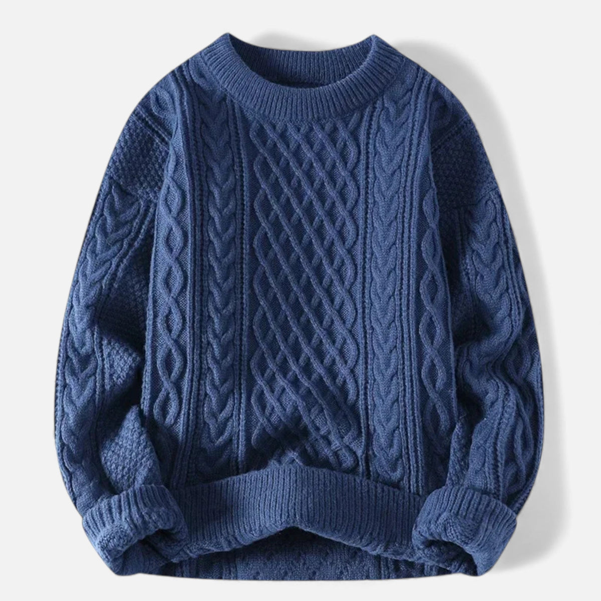 Lysandre | Pull Maille Torsadée Col Rond