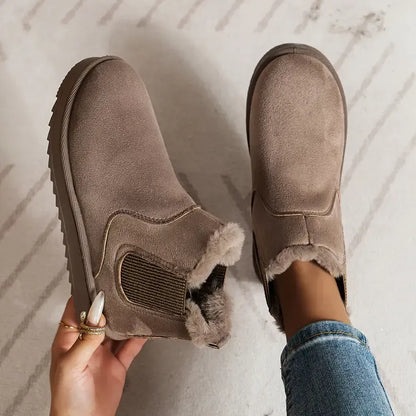 Bottines femme plateforme à doublure moelleuse