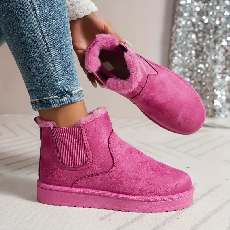 Bottines Chelsea femme doublées à semelle plateforme