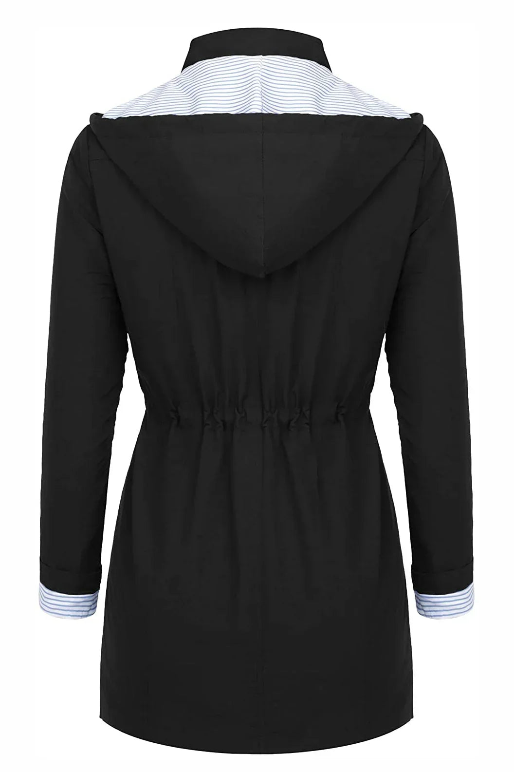 Veste imperméable à capuche vue de dos