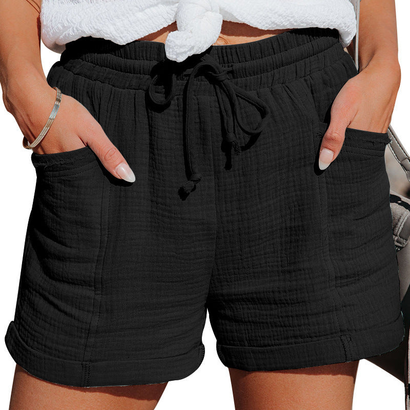 Florine | Short d’Été Décontracté Taille Élastique