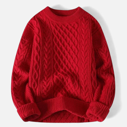 Lysandre | Pull Maille Torsadée Col Rond