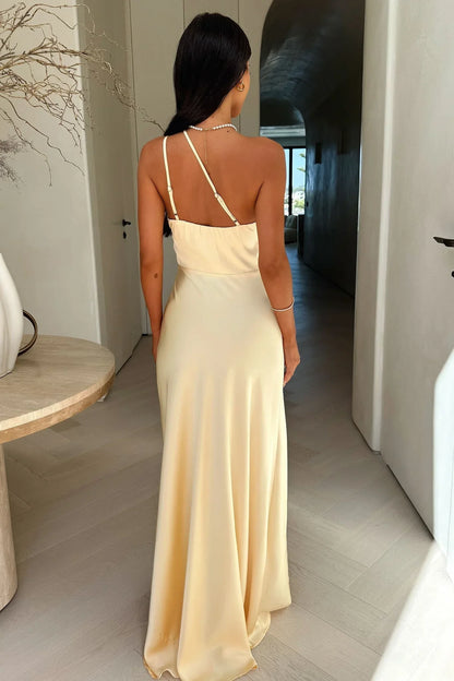 Aldine | Robe Longue Asymétrique Fendue