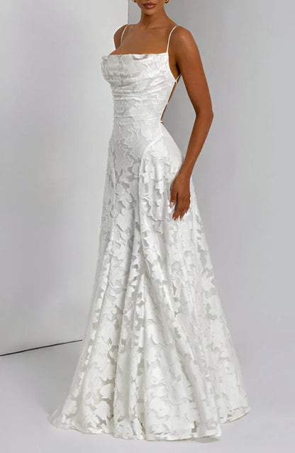 Maxine | Robe Longue Fleurie à Bretelles Fines