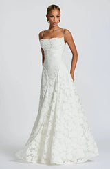 Maxine | Robe Longue Fleurie à Bretelles Fines