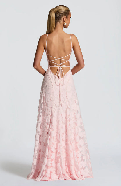 Maxine | Robe Longue Fleurie à Bretelles Fines