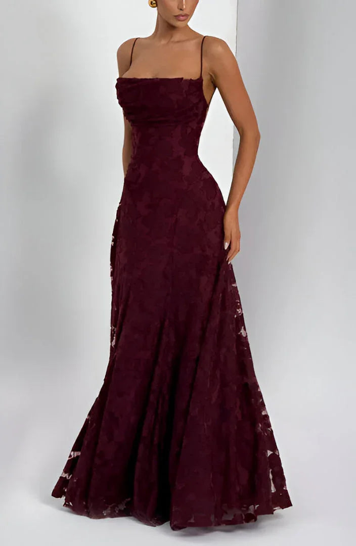 Maxine | Robe Longue Fleurie à Bretelles Fines