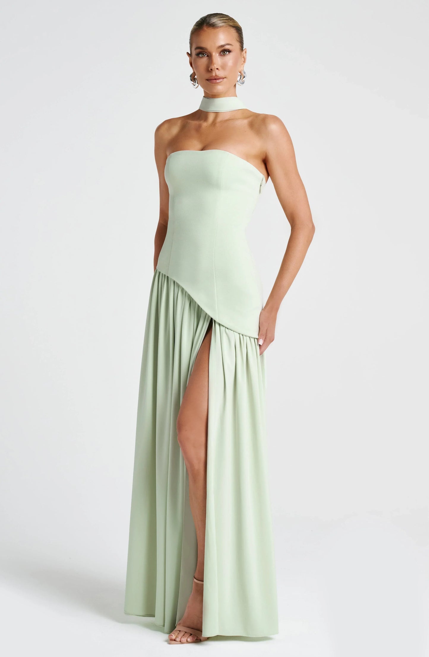 Sidoine | Robe Longue Bustier Corset à Fente Haute