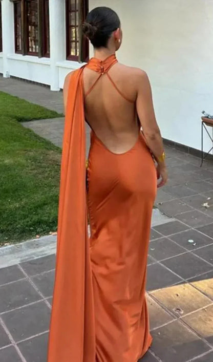 Bertille | Robe Longue Drapée à Une Bretelle