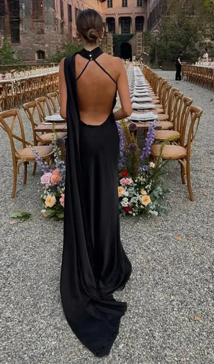 Bertille | Robe Longue Drapée à Une Bretelle