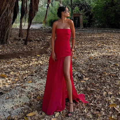 Tiphaine | Robe Longue Bustier Fendue pour Soirée