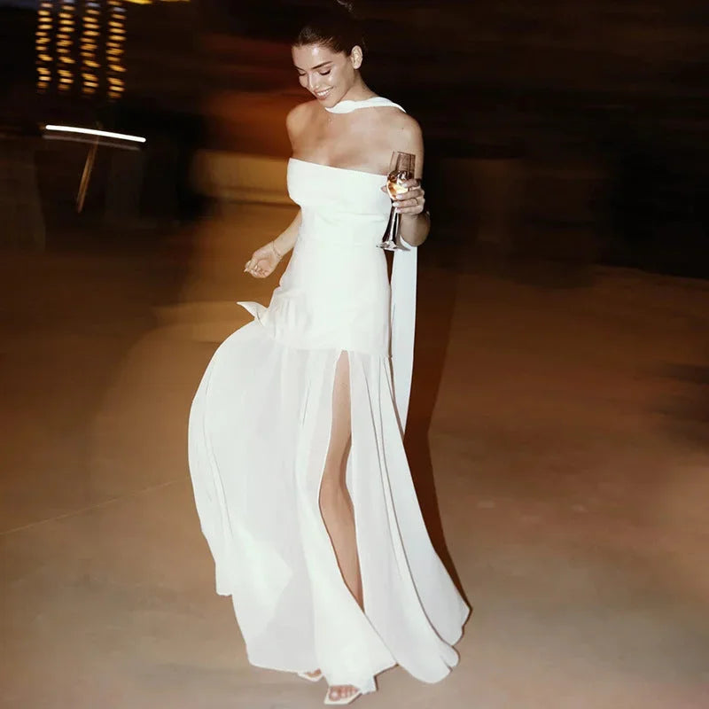 Tiphaine | Robe Longue Bustier Fendue pour Soirée