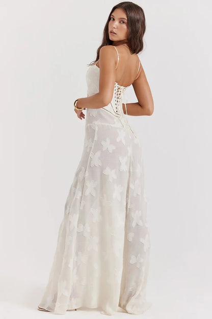 Livia | Robe Maxi Dos Nu à Bretelles