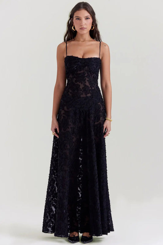 Livia | Robe Maxi Dos Nu à Bretelles