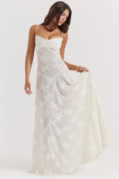 Livia | Robe Maxi Dos Nu à Bretelles