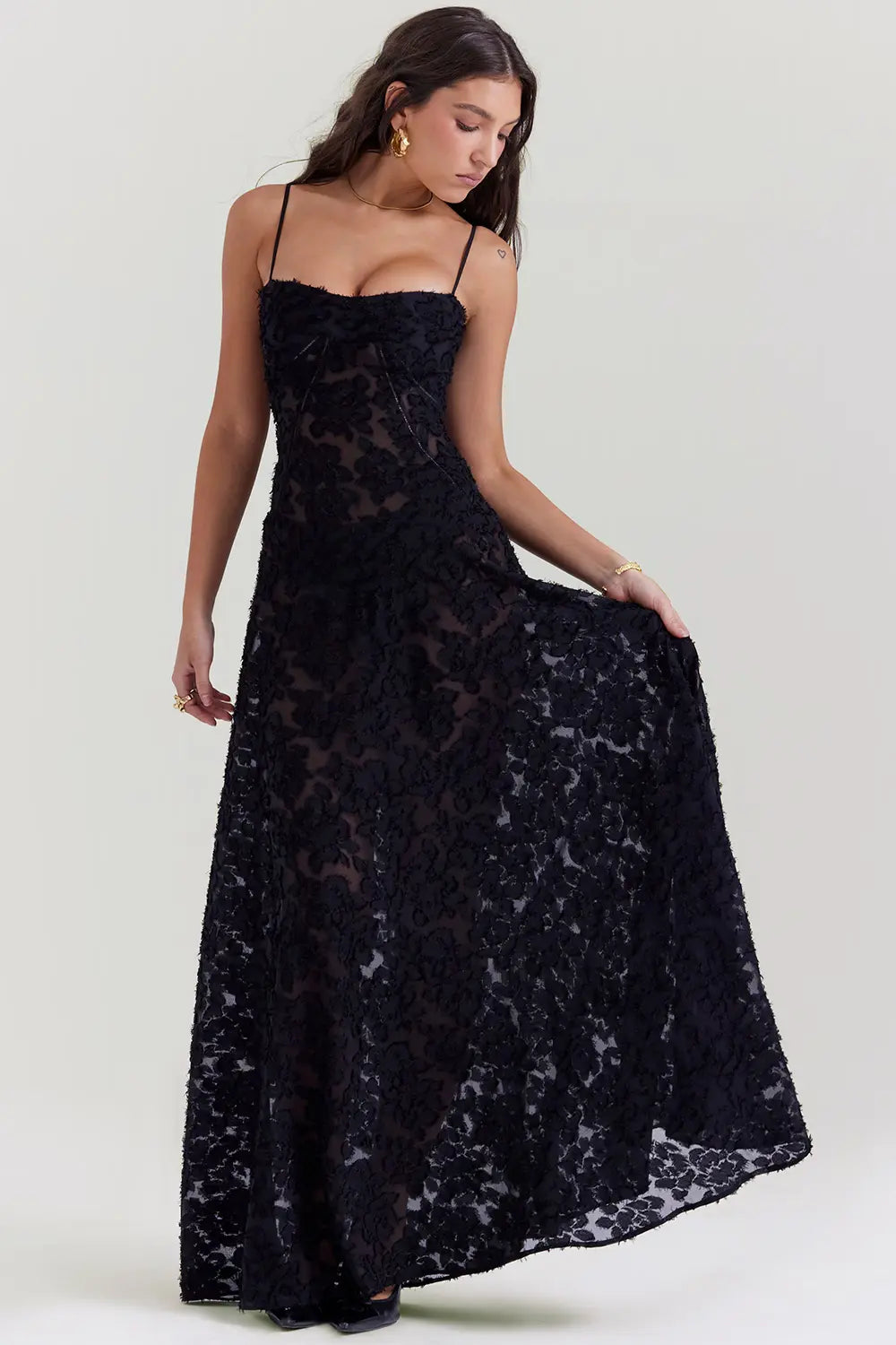 Livia | Robe Maxi Dos Nu à Bretelles