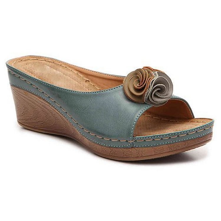 Séraphine | Sandales Compensées à Sangles Ajustables