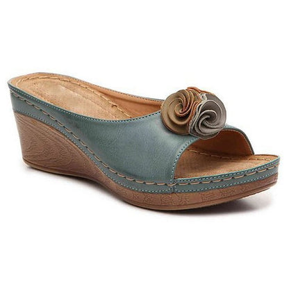 Séraphine | Sandales Compensées à Sangles Ajustables